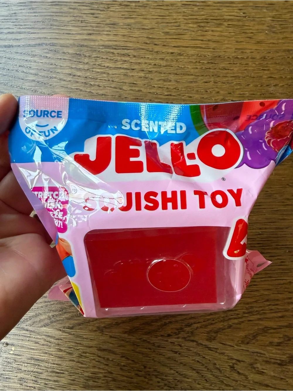 JELL-O Scented Red Squishi Toy - Soft Sensory Fun for Kids